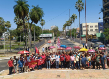 Teresina, na sexta (9), teve Ato Público em defesa da Água,  e Contra a Privatização