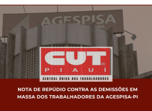 CUT Piauí repudia demissão em massa de trabalhadores da AGESPISA após privatização