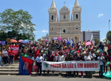 Dia de Luta Contra a Privatização da Água, do SUS e da Educação, em Teresina.