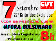 Cresce a cada dia a mobilização para o 7 de setembro da CUT, demais centrais e movimentos populares.