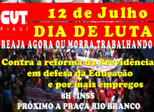 #12J todos e todas nas ruas em defesa da sua aposentadoria