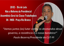 Assembleia Geral da Classe Trabalhadora acontece nesta quarta (20/02)